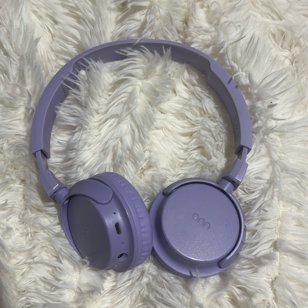 ONN headphones in purple